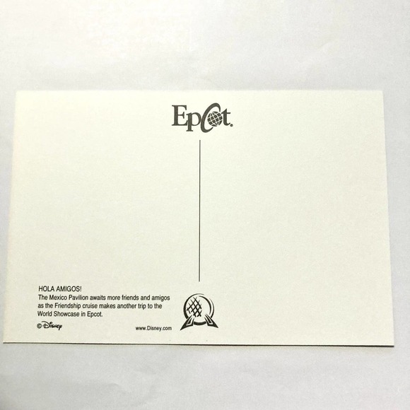 MEXICO Pavilion Friendship Cruise Epcot Walt Disney World 6x4 Postcard - Picture 2 of 2